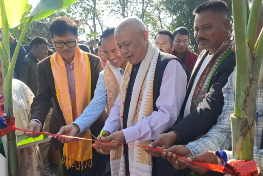 Assam: BPF chief Hagrama Mohilary Lays Foundation Stone for Masuwaghat Bridge