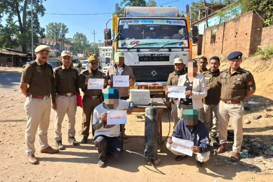 Karbi Anglong Police seized 14.14 kg of opium, valued at over Rs. 84 lakh, and arrested two peddlers.
