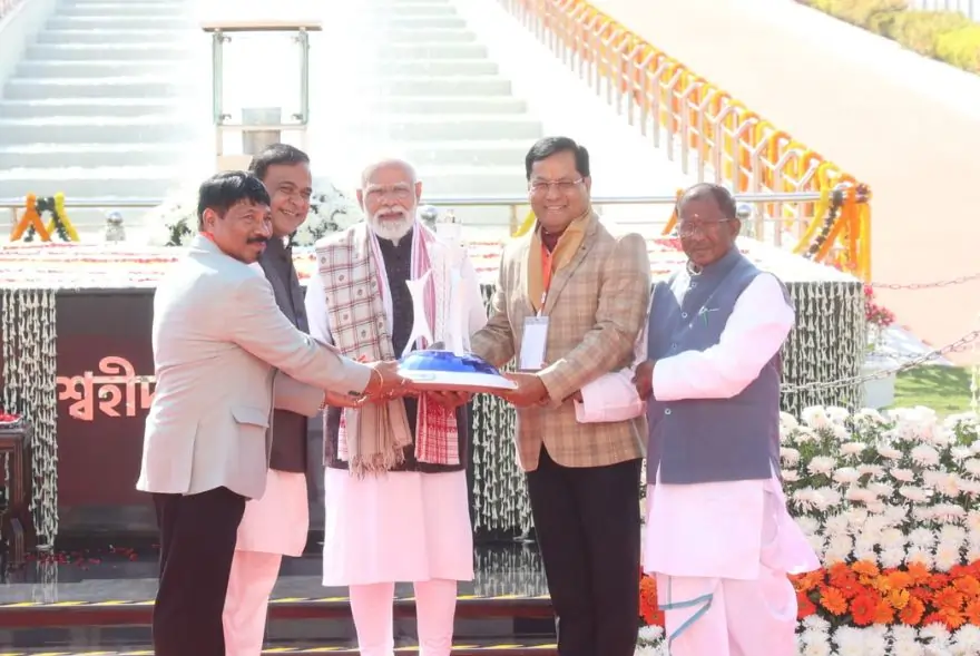 Narendra Modi in Assam, Day 2: PM interacts with exam warriors on Brahmaputra cruise, pays tributes to Assam Agitation martyrs