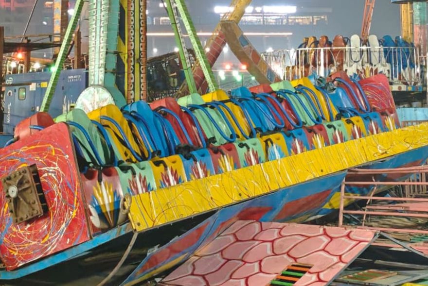 Surajkund Mela Horror: On-Duty Inspector Killed, 13 Injured as Giant Swing Collapses
